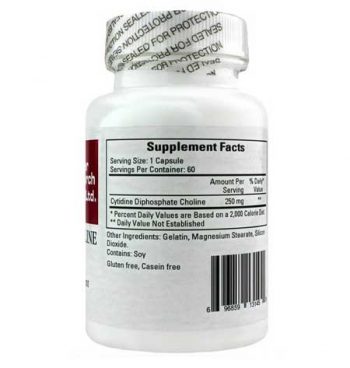 Cytidine Choline (CDP-Choline) 250 mg - 60 Capsules - Image 2