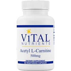 Acetyl L-Carnitine 500 mg 60 vegcaps