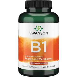 Vitamin B1 Thiamin - 100mg 250 capsules