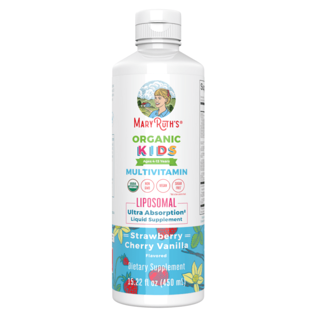 Organic Kids Liquid Multivitamin Liposomal, Strawberry Cherry Vanilla Flavor - 15.22 fl oz